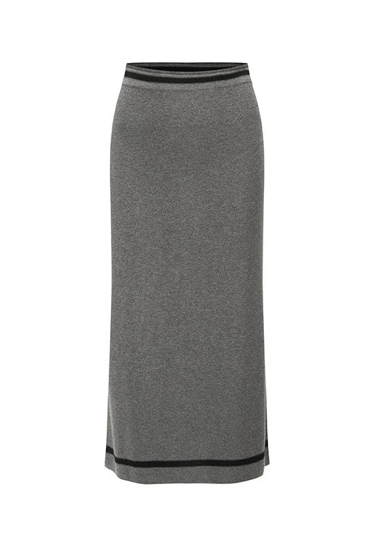 SWAYING 25 Early Autumn Cashmere Blended Straight Skirt SW-SW25PF3B04C2-SH Dark Gray